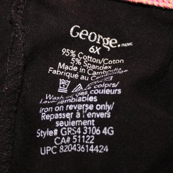 George Girl Black leggings soft pants Rainbow WB - Picture 6 of 6